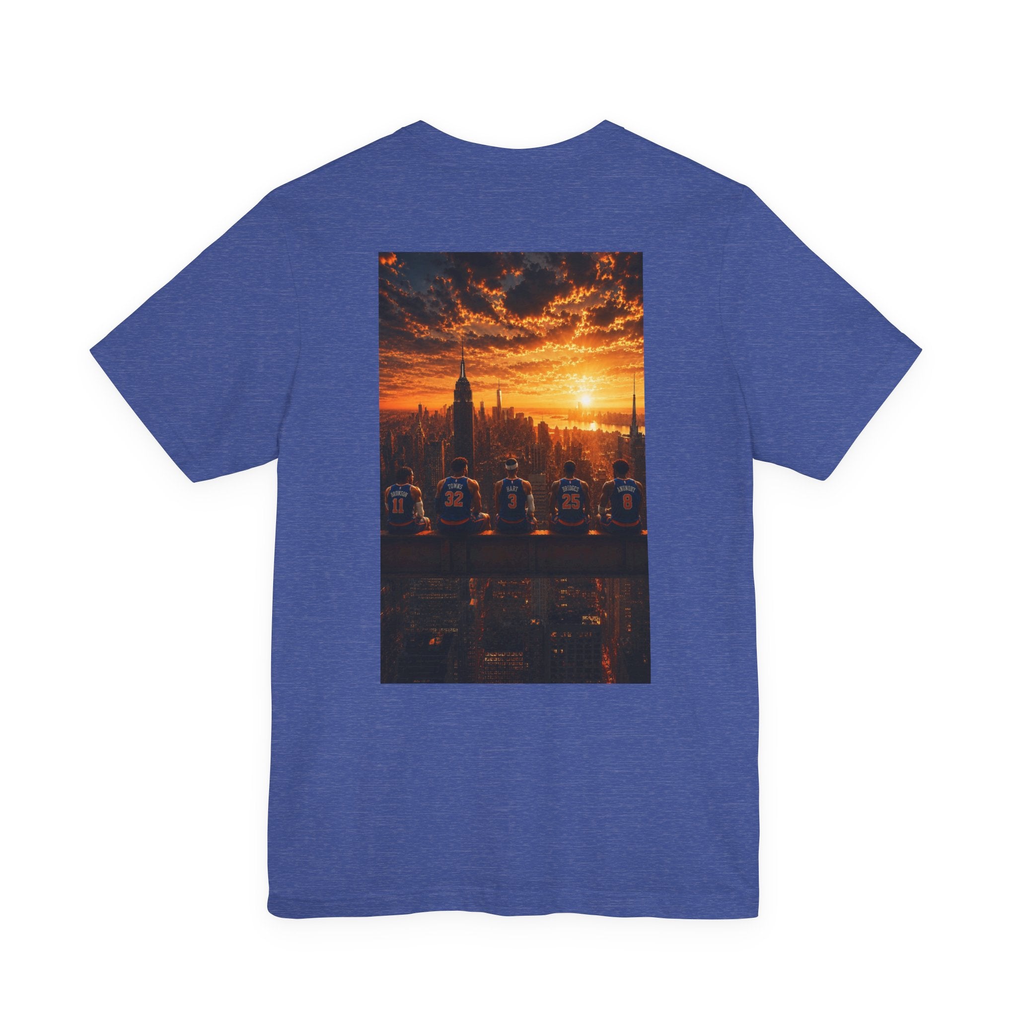 NYC Skyline Sunset Starting Five Premium Tee