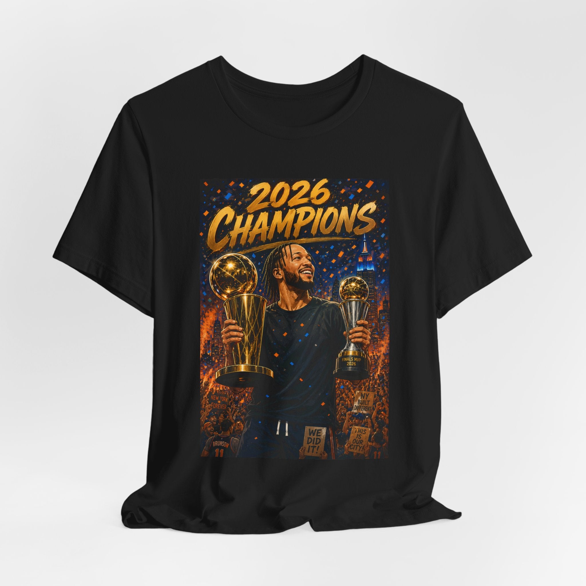 Jalen Brunson Finals MVP Dual Trophy Premium Tee