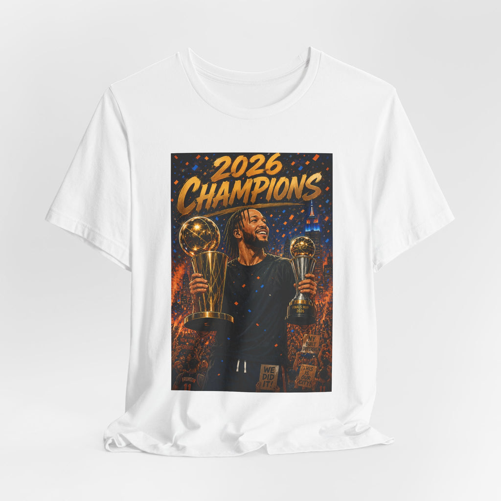Jalen Brunson Finals MVP Dual Trophy Premium Tee