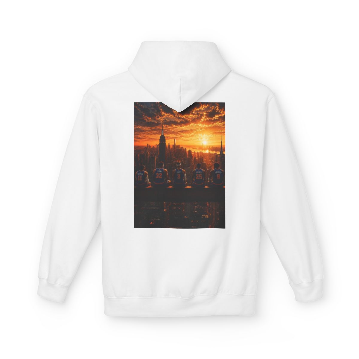 NYC Skyline Sunset Starting Five Hoodie